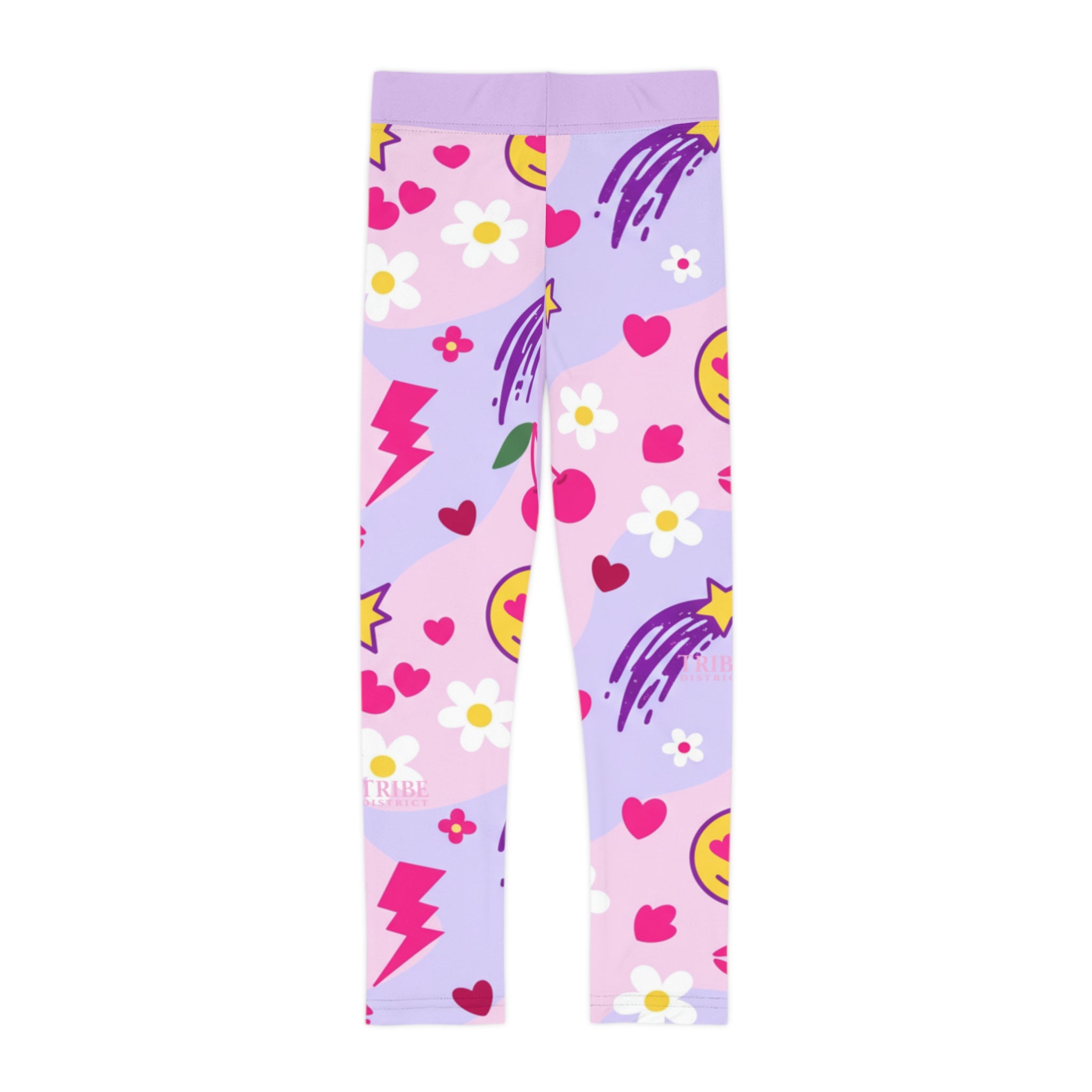 Tribe District Purple Emoji Hearts & Flowers