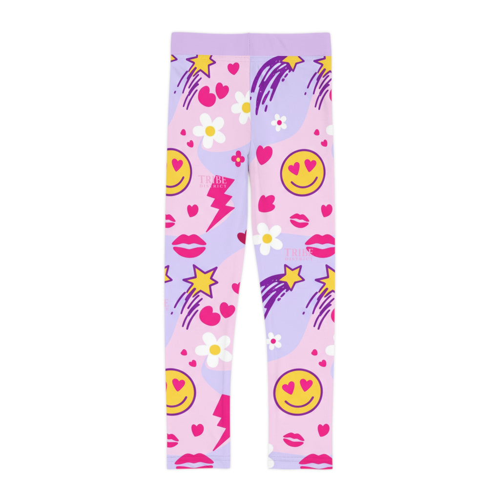 Tribe District Purple Emoji Hearts & Flowers