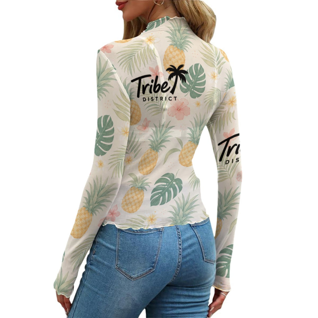 Tribe District Women's Swimsuit Mesh T-shirt