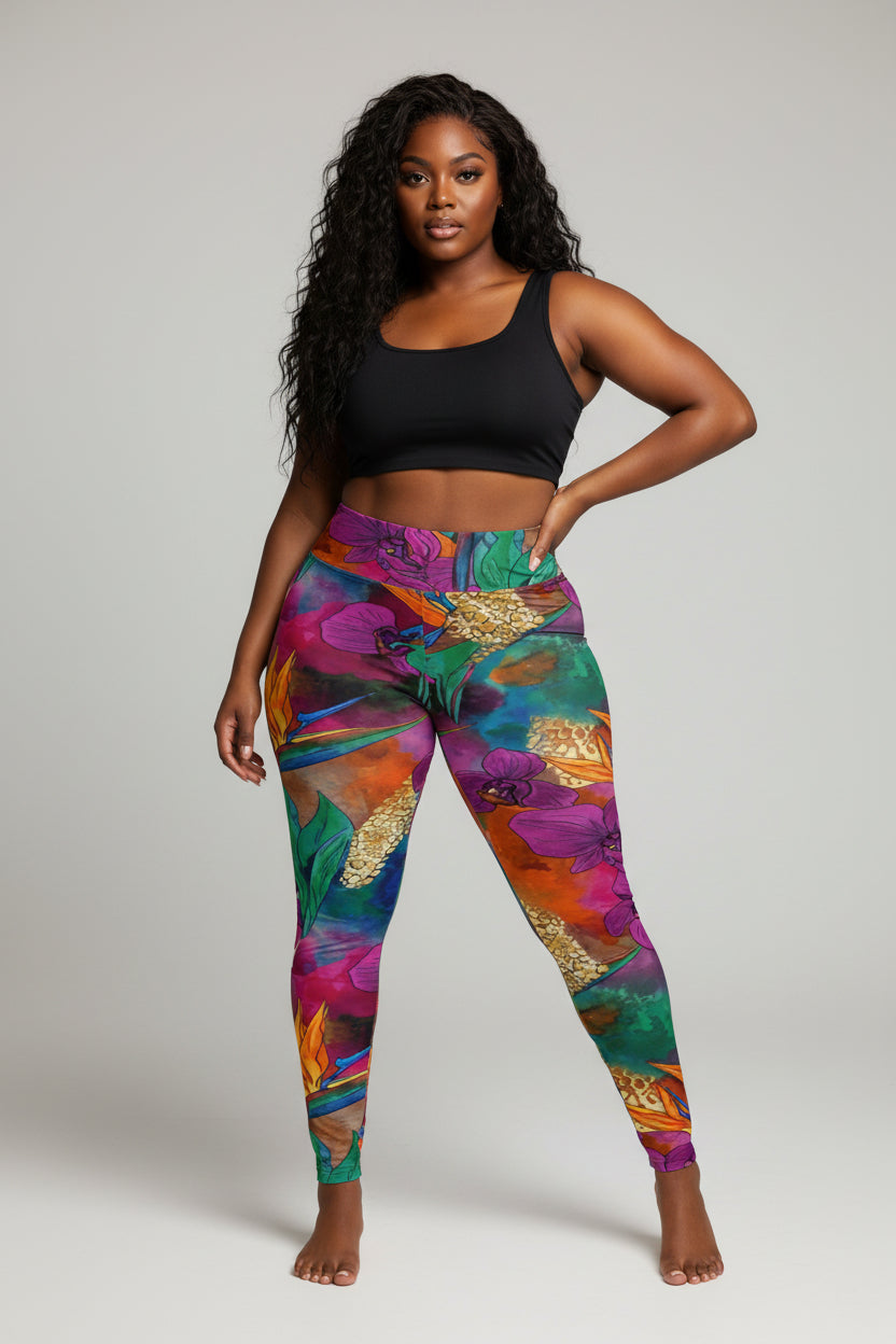 Tribe District Paint me Plus Size Leggings