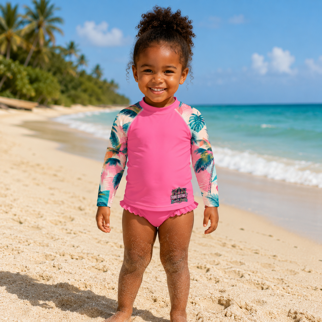 Tribe District Vacation Time Kids Rash Guard