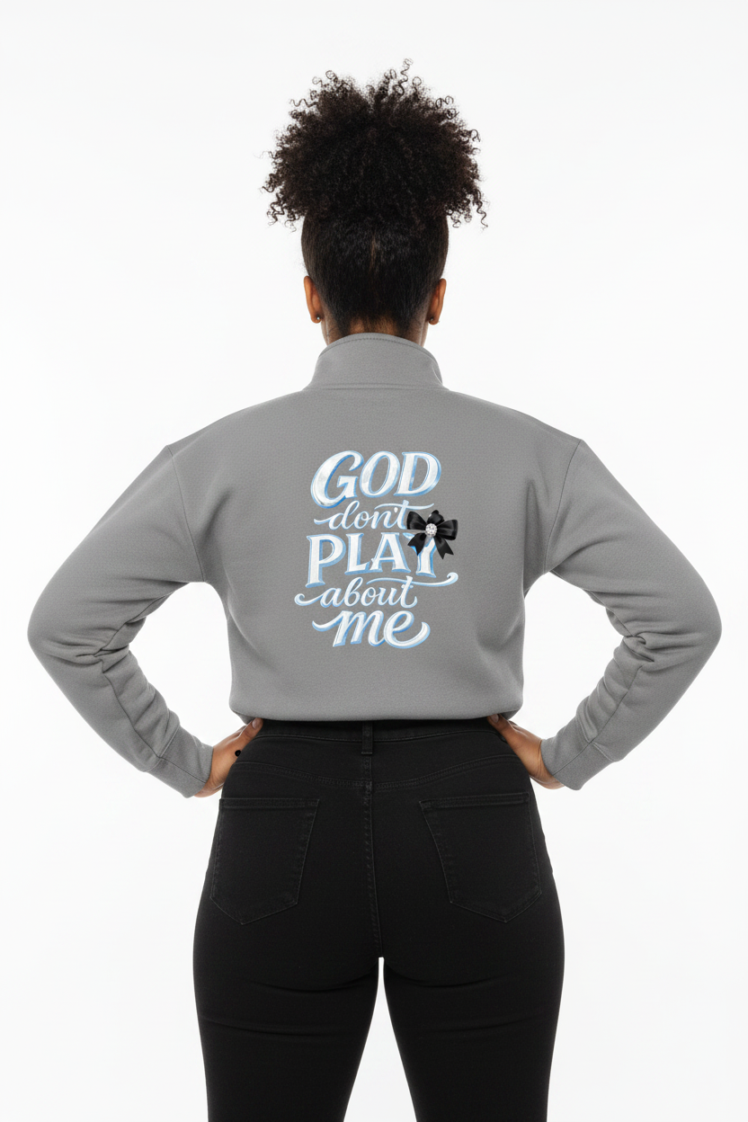 GOD Don't Play About Me Women's Fleece Hoodie