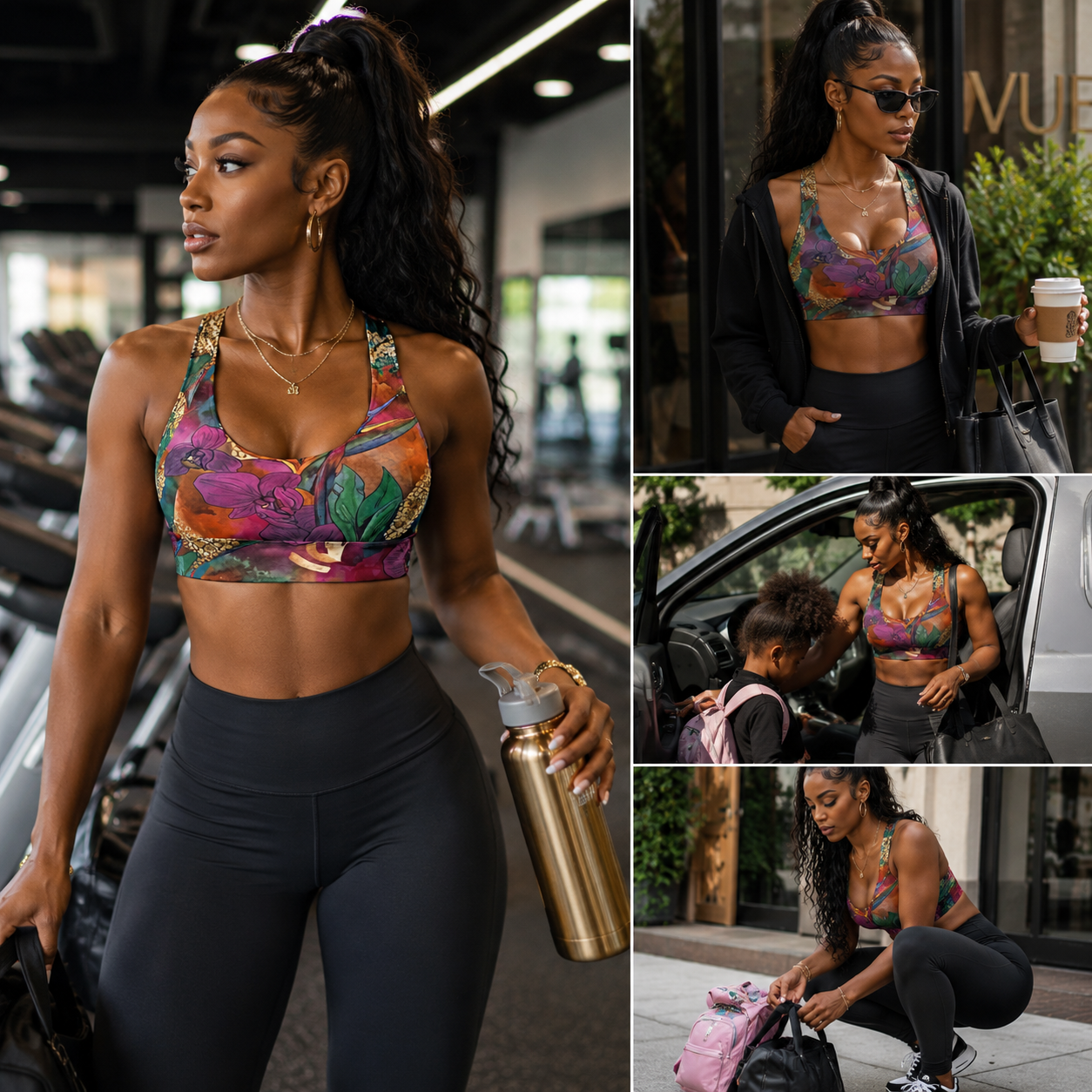 Tribe District Paint Me Sports Bra