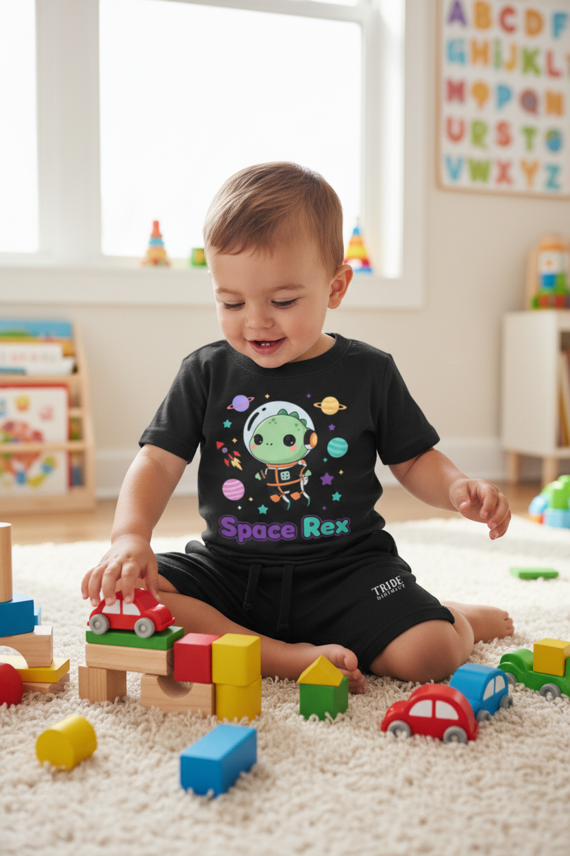 Toddler Boy Space Rex Mockup