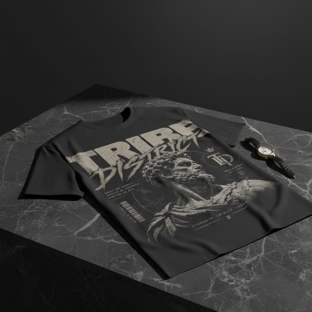 Tribe District Black Tee - High Fashion