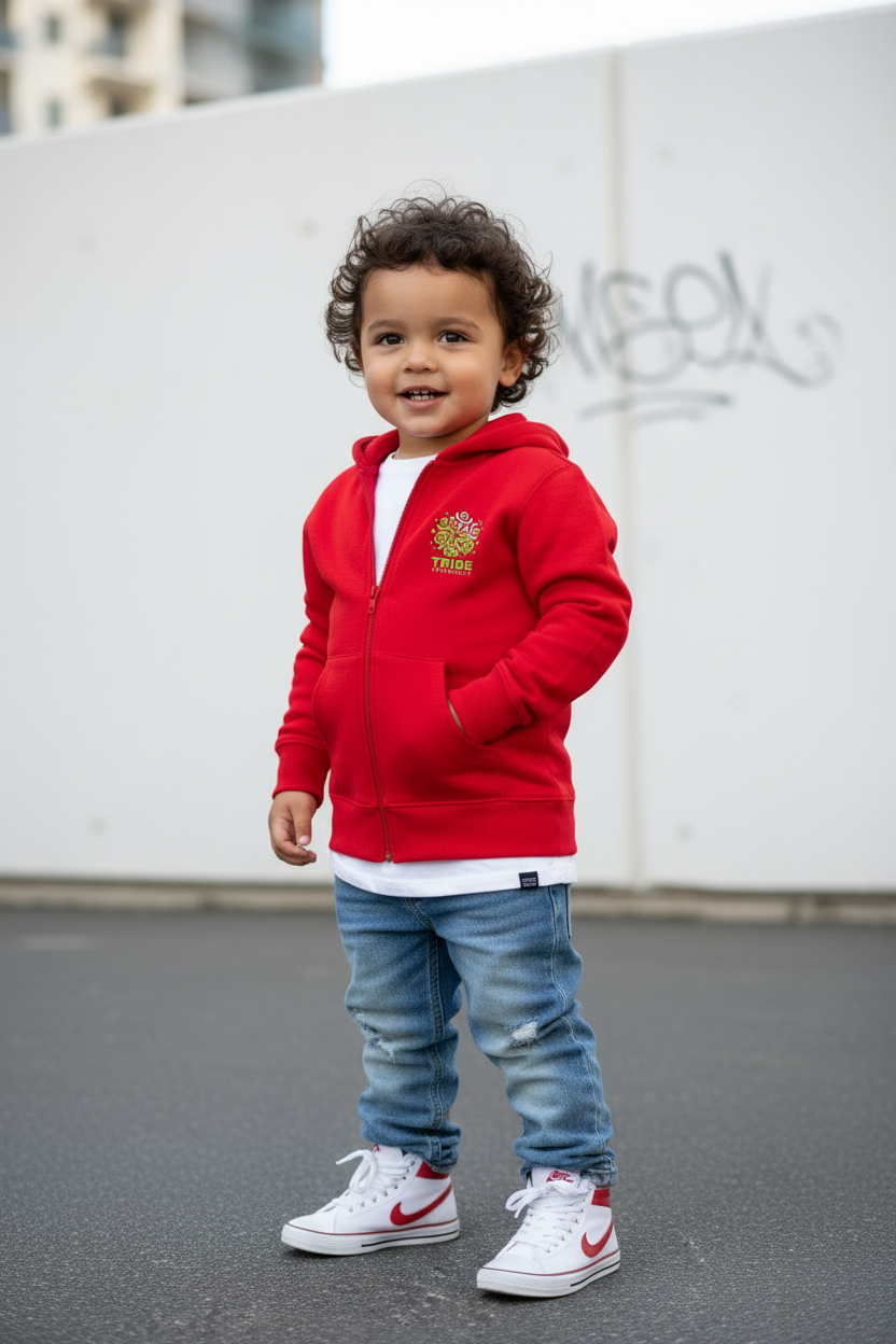 Tribe District Toddler Boy's GOD Don't Play About Me Full Zip Hoodie
